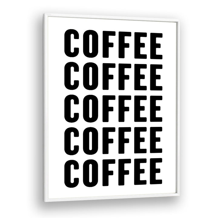 Stylish COFFEE, QUOTES typography poster by Athene Fritsch, perfect for coffee lovers to inspire their space.