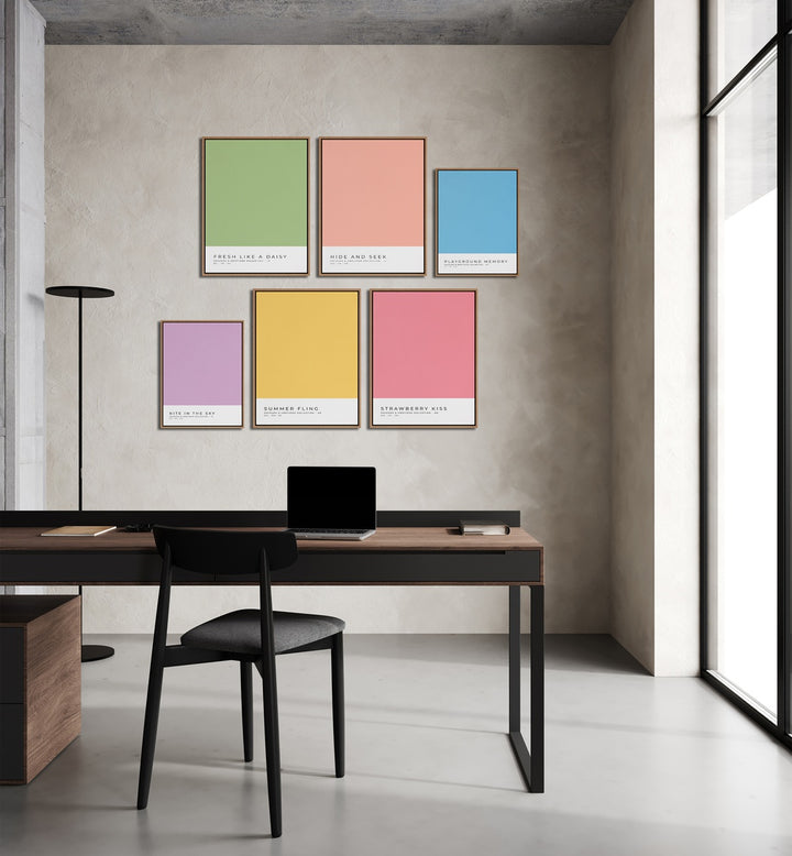 Elevate your space with our COLOR PALETTE GALLERY WALL, GALLERY WALLS featuring stylish decor and vibrant colors.