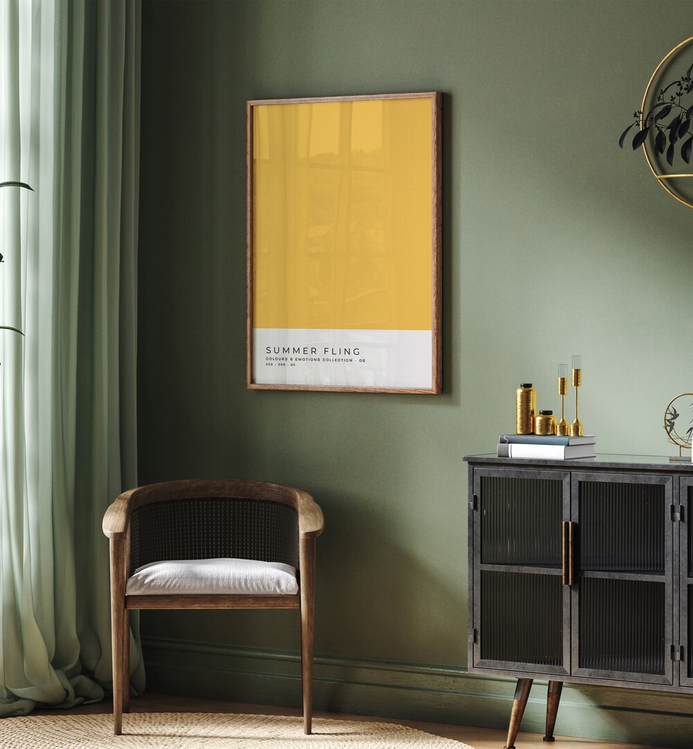 Stylish COLOR PALETTE GALLERY WALL featuring a chic living room, perfect for enhancing GALLERY WALLS & SETS decor.