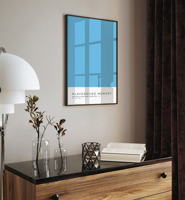 Stylish COLOR PALETTE GALLERY WALL with modern art enhances a sleek living room aesthetic. Perfect for GALLERY WALLS.