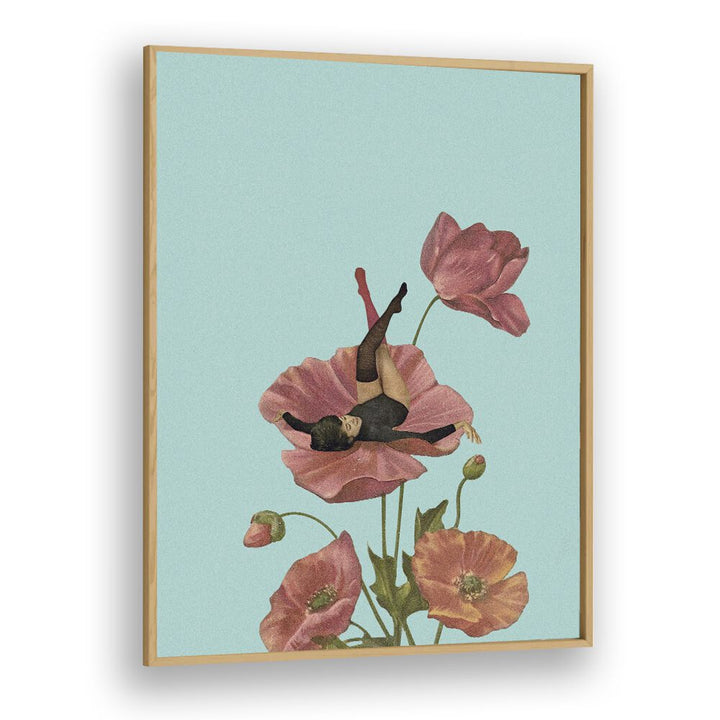 Vibrant artwork from the COLOURFUL DREAMER, PORTRAITS collection by Maarten Leon, showcasing femininity and creativity.