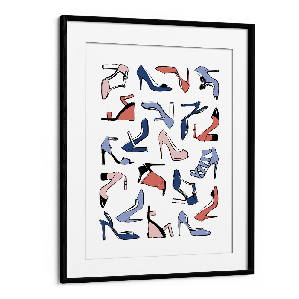 Vibrant COLOURFUL HEELS, FASHION POSTERS by Martina bring elegance and creativity to your space with stylish art.
