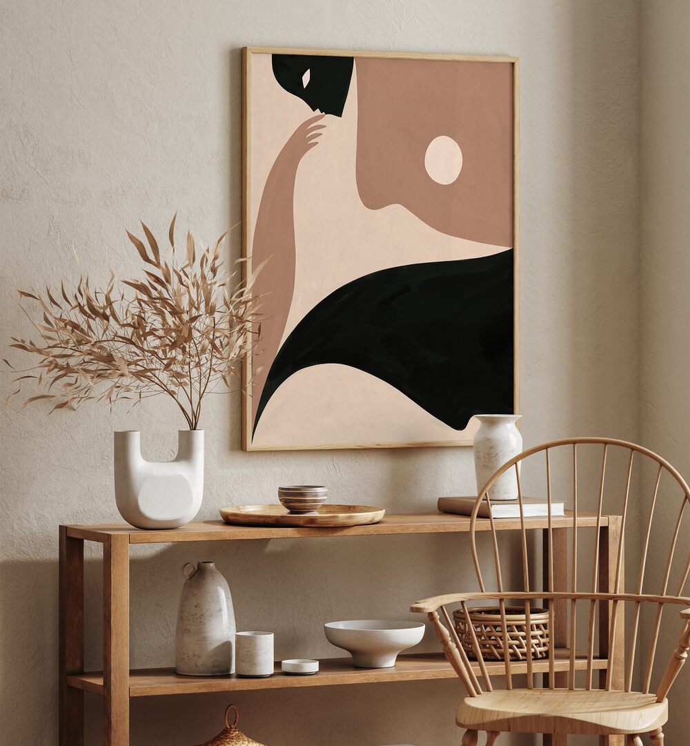 Elevate your home with CONTEMPLATE, BOHO ART PAINTINGS, blending tranquility and style in your decor.