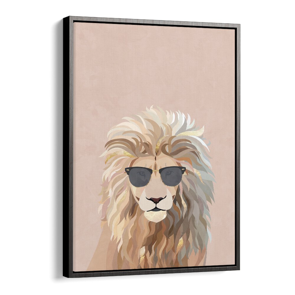 Cool Cat Lion by Sarah Manovski features a stylish lion in sunglasses, perfect for animal paintings enthusiasts.