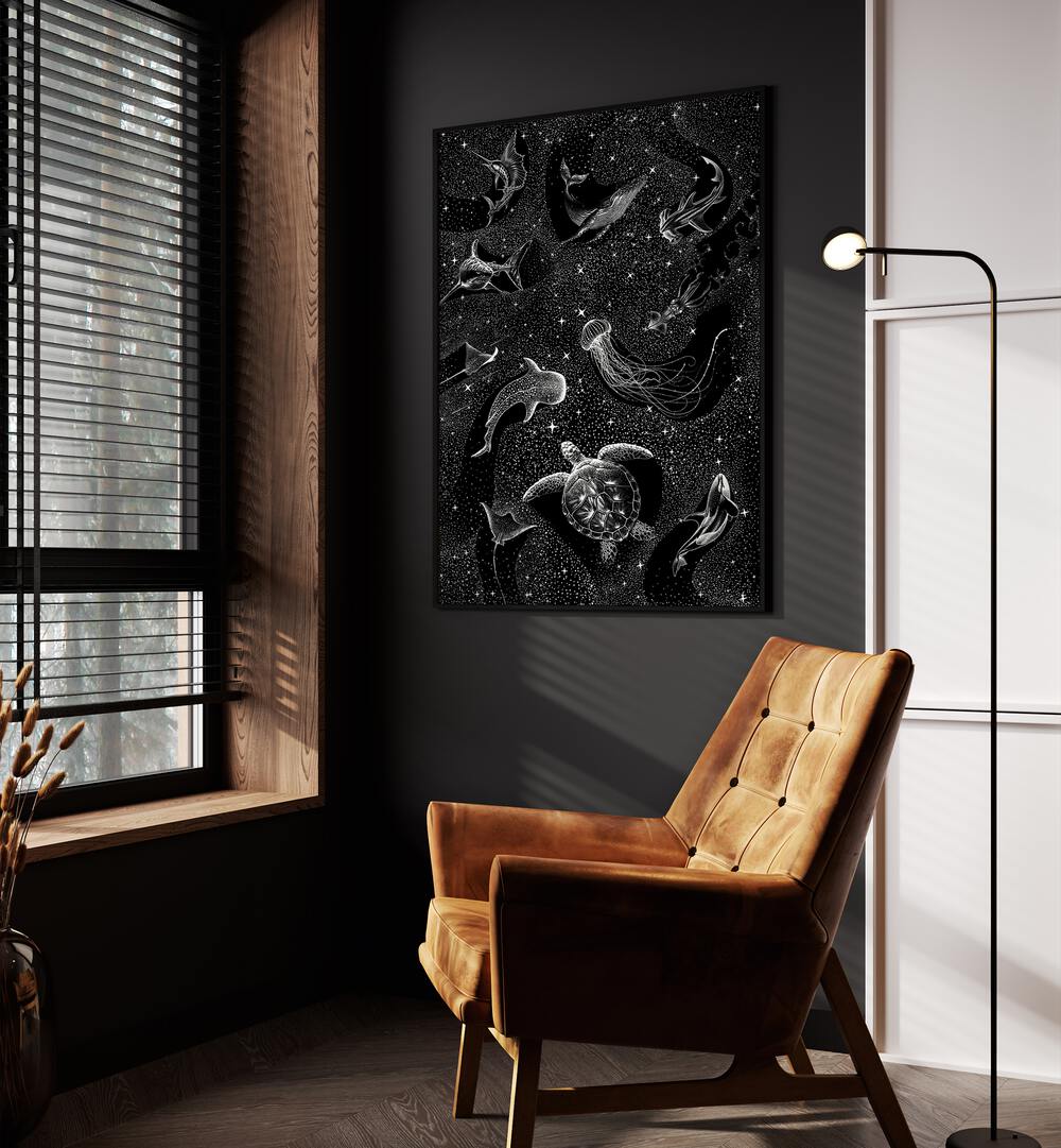 Experience the enchanting COSMIC OCEAN, SURREAL ART PRINTS by Aliriza Çakir, blending imagination with reality.