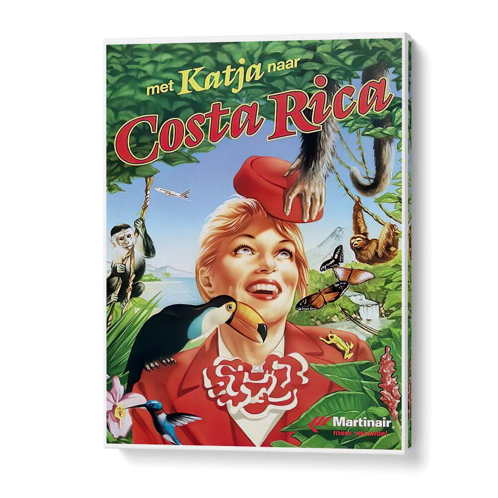 Bright and colorful COSTA RICA, VINTAGE TRAVEL POSTERS showcasing vibrant landscapes and rich culture. Perfect for decor!