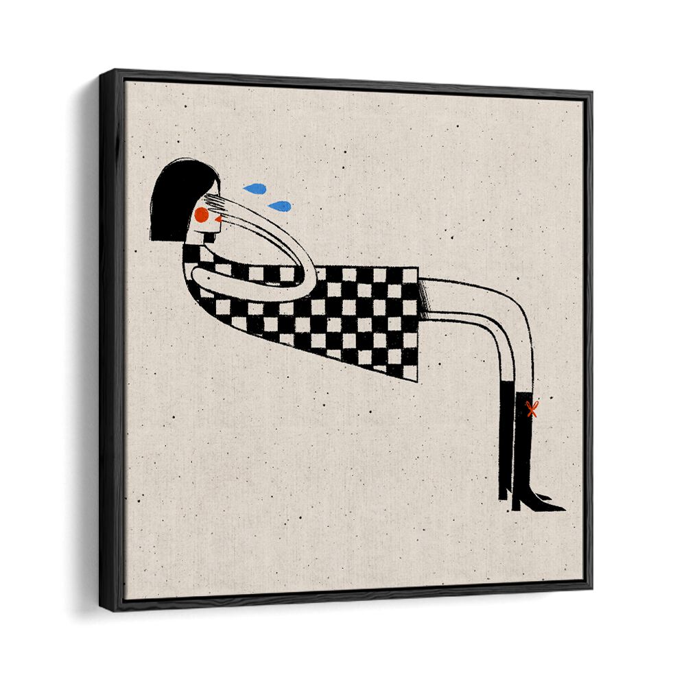 Transform your space with COVER ME, WALL ART PRINTS by Julia Leister in a stylish black floater frame.