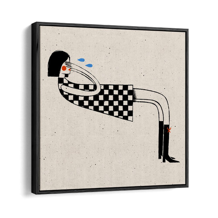 Transform your space with COVER ME, WALL ART PRINTS by Julia Leister in a stylish black floater frame.