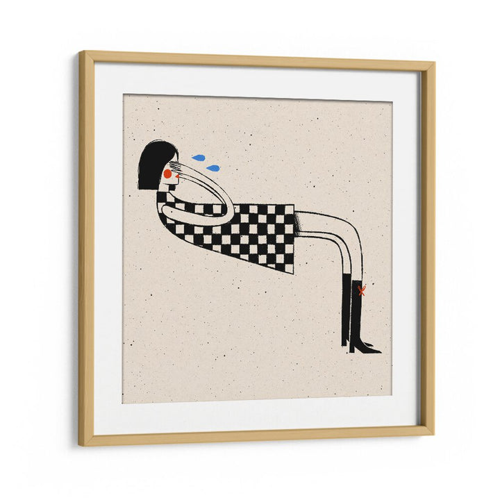 COVER ME, WALL ART PRINTS by Julia Leister in oak frame, perfect for elevating your home decor with modern elegance.