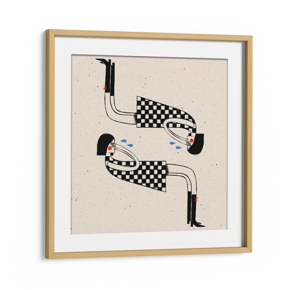 "COVER ME II, WALL ART PRINTS" by Julia Leister enhances your décor with its unique, elegant design in a chic frame.