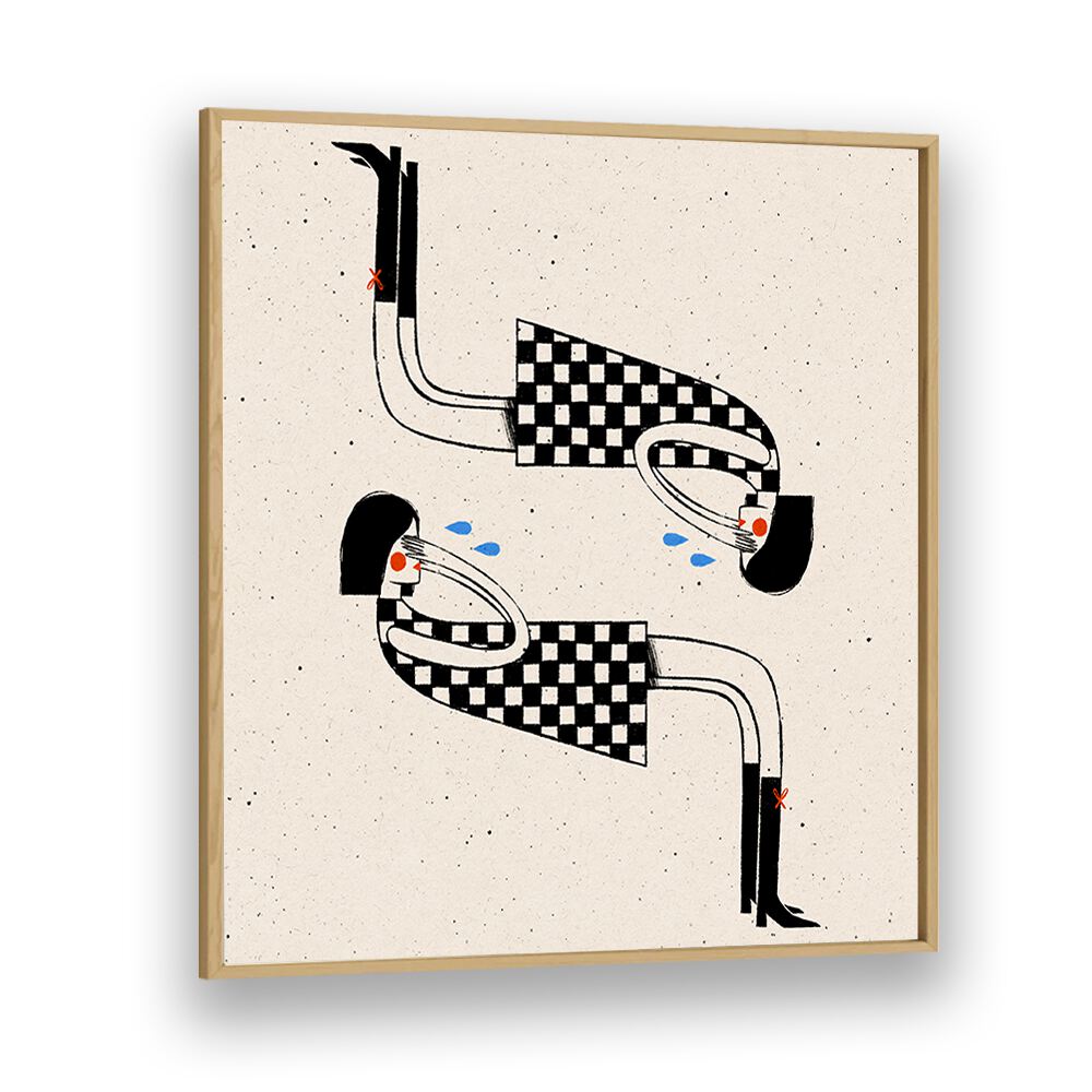 Stylish COVER ME II, WALL ART PRINTS by Julia Leister, framed in oak, perfect for elevating home décor.