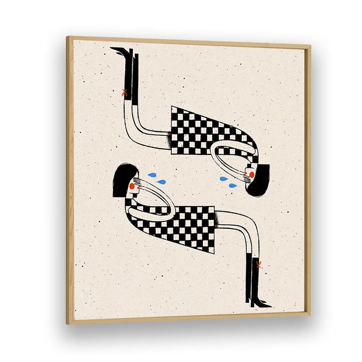 Stylish COVER ME II, WALL ART PRINTS by Julia Leister, framed in oak, perfect for elevating home décor.