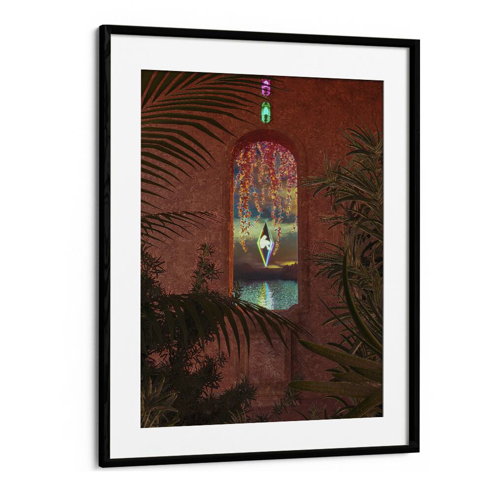 Transform your space with CREATION, SURREAL ART PRINTS by Cosmo Zach, capturing stunning surrealism in a black frame.
