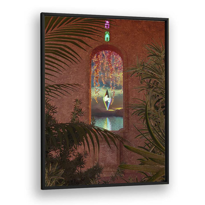 Transform your space with CREATION, SURREAL ART PRINTS by Cosmo Zach, showcasing captivating surrealism in a black frame.