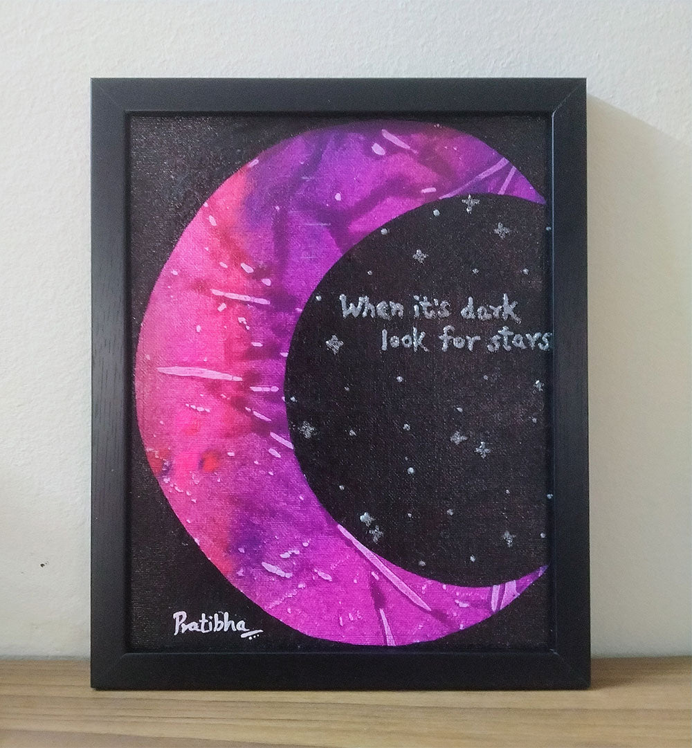 CRESENT MOON , HANDMADE ARTWORKS
