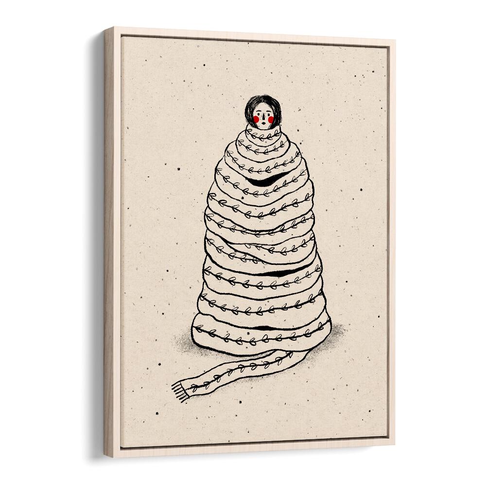 CUDDLED UP IN KNITS, WALL ART PRINTS by Julia Leister adds a cozy touch to your living space with artistic charm.