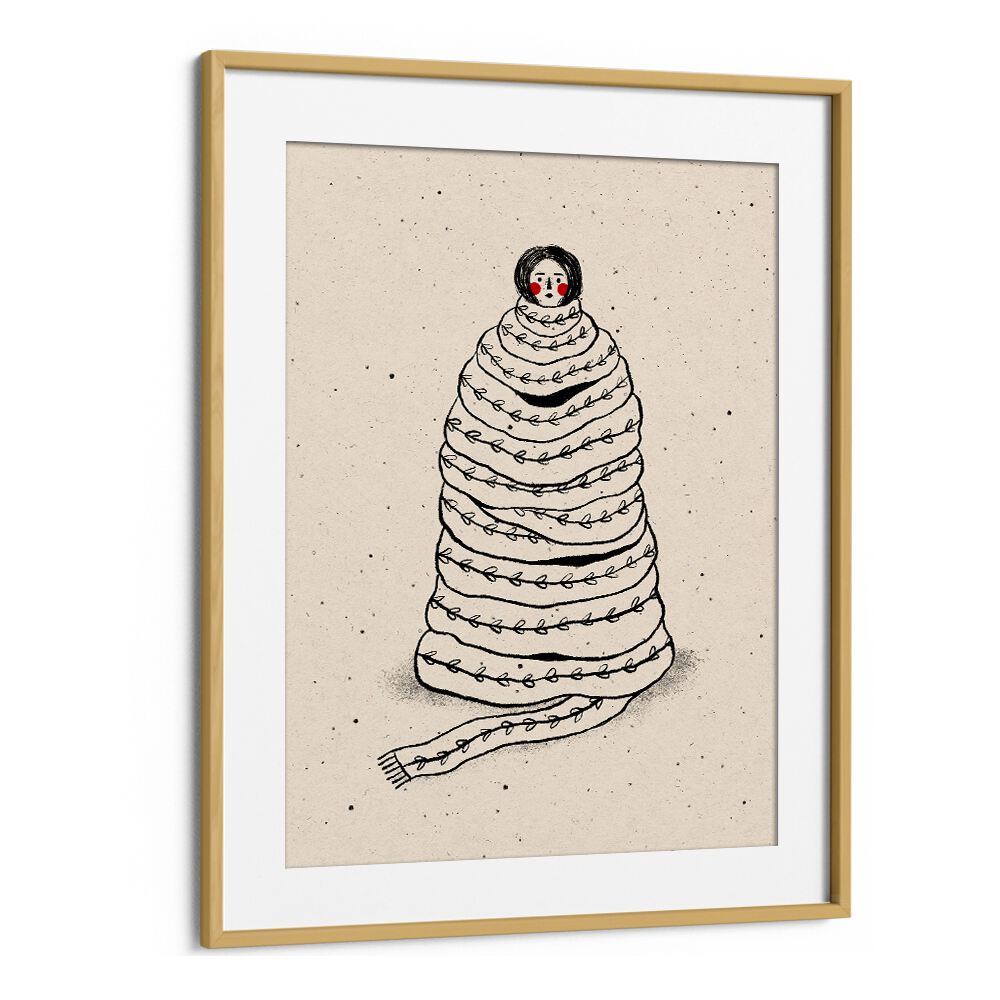 Cuddled Up In Knits wall art prints by Julia Leister add charm and style to any living space with cozy elegance.