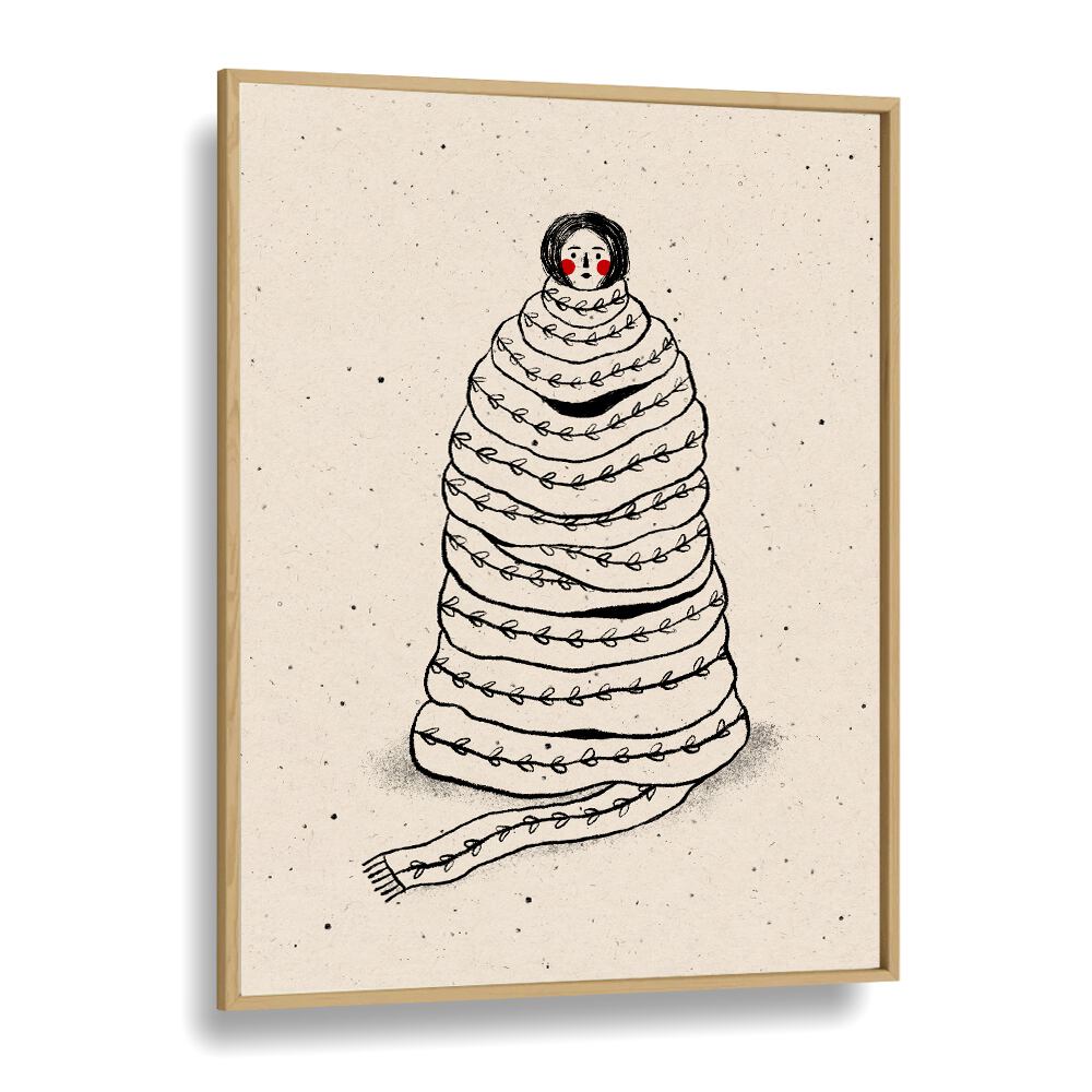 CUDDLED UP IN KNITS, WALL ART PRINTS by Julia Leister adds charm to any space with its cozy, artistic design.