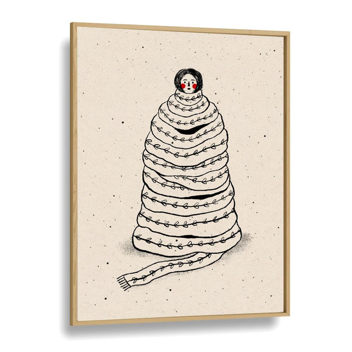 CUDDLED UP IN KNITS, WALL ART PRINTS by Julia Leister adds charm to any space with its cozy, artistic design.