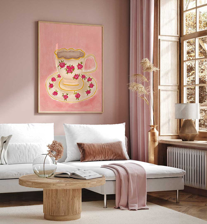 CUP OF WHITE TEA , KITCHEN POSTERS