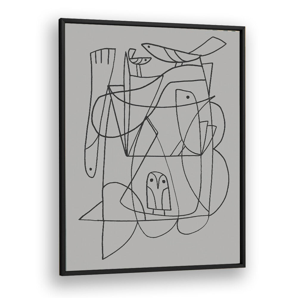 Stylish DAILY, LINE ART PAINTINGS by Dan Hobday, perfect for elevating modern living spaces with artistic flair.