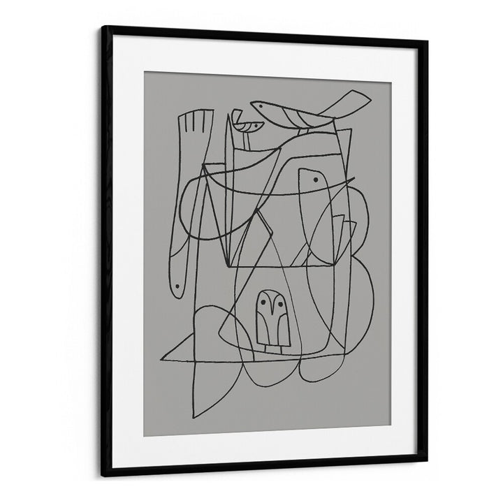 Elevate your decor with DAILY, LINE ART PAINTINGS by Dan Hobday, showcasing modern elegance in a stylish frame.