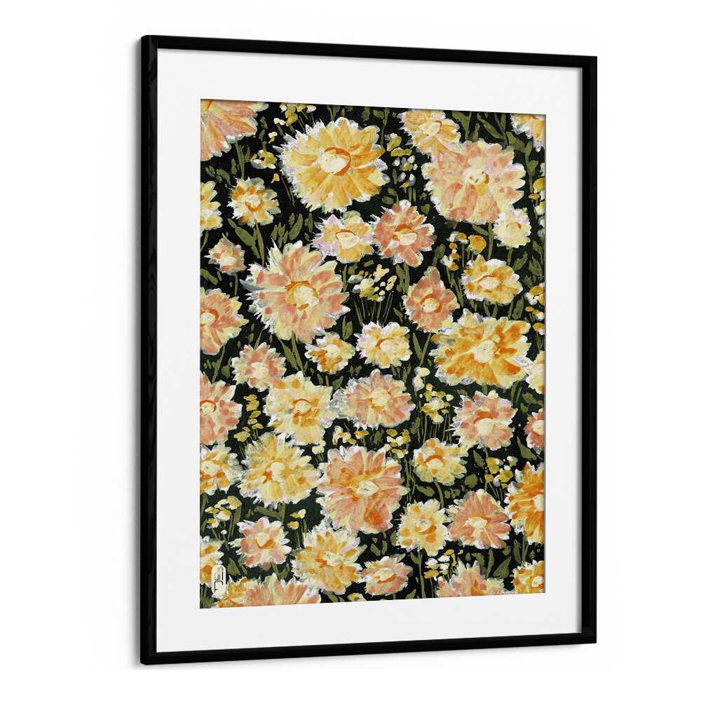 Bright and vibrant DAISIES, FLORAL FLOWER PAINTINGS by Dianne Nicole Fernando, beautifully framed for your decor.
