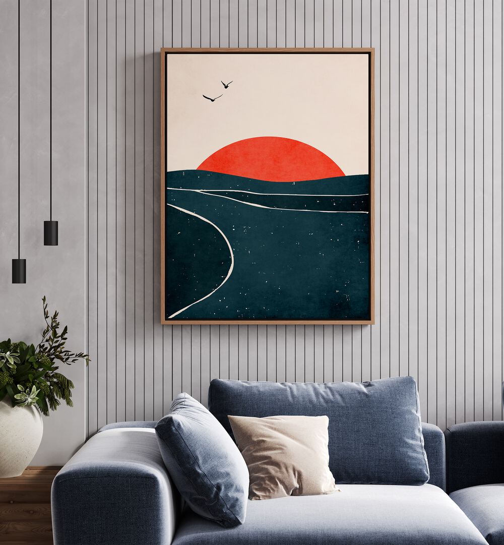 Dancing Seagulls landscape paintings add a serene touch to your home decor, showcasing nature's beauty effortlessly.