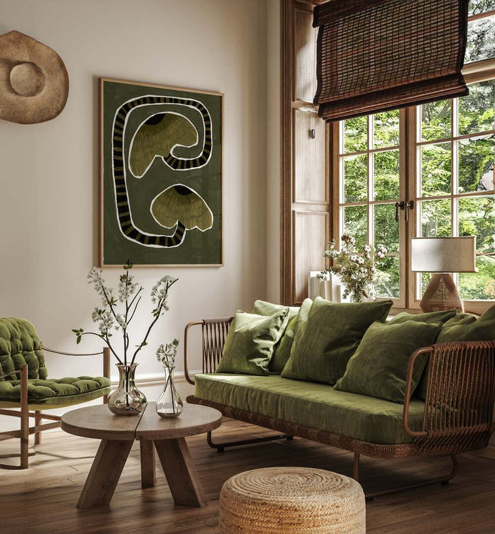 Elevate your space with DELICATE BLOOM GREEN II, FLORAL FLOWER PAINTINGS, blending elegance and contemporary design.
