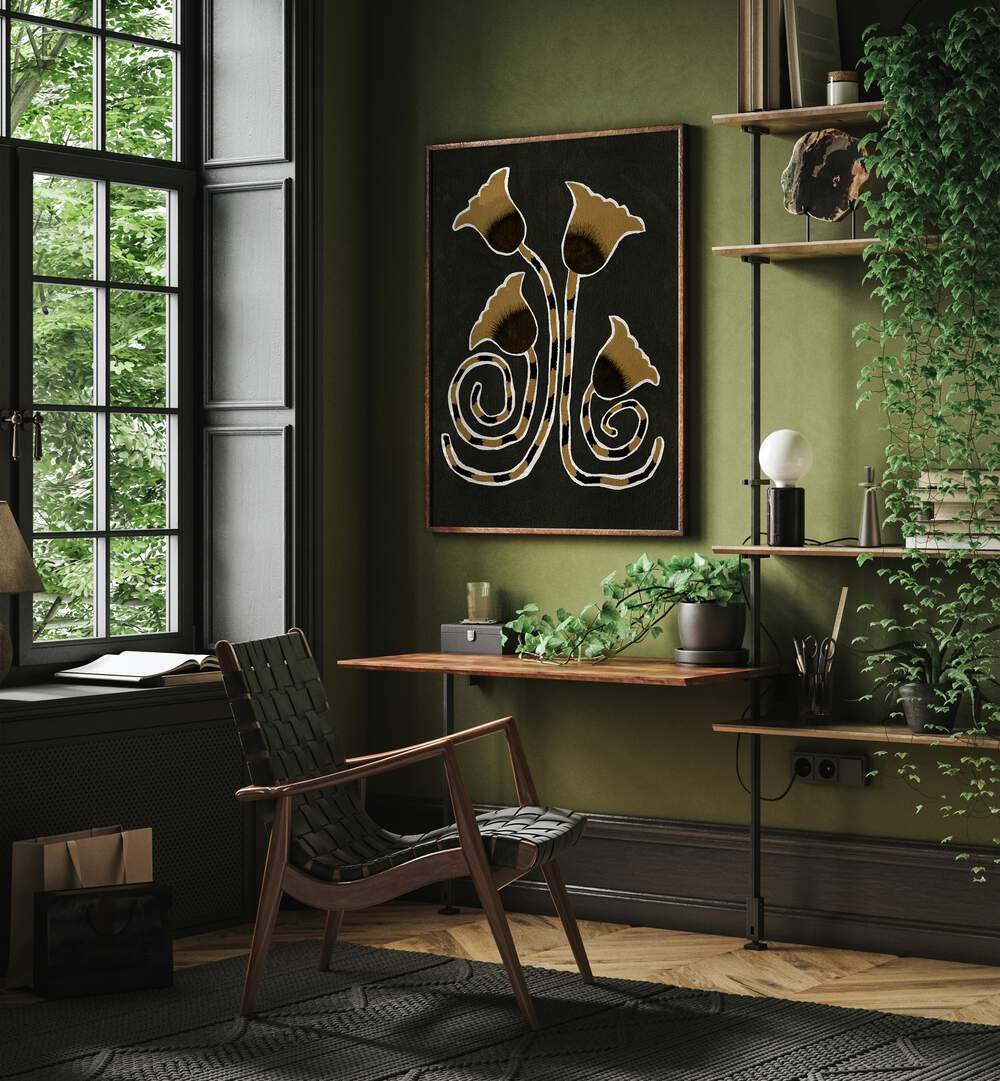 Enhance your space with DELICATE BLOOM GREEN II, FLORAL FLOWER PAINTINGS, a stunning floral decor piece.