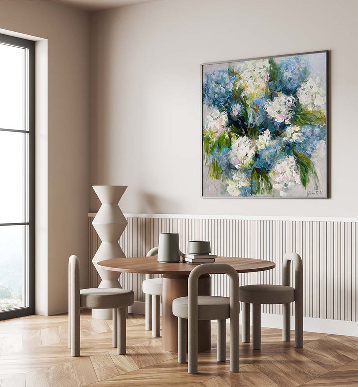 Transform your home with DELICATE BLOOMS, FLORAL FLOWER PAINTINGS, showcasing vibrant abstract floral artistry.