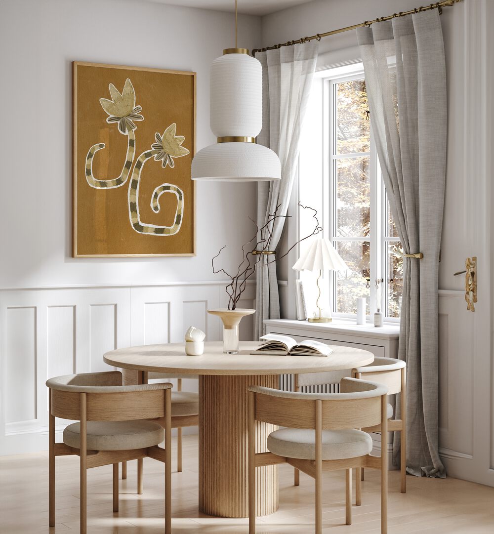 Stunning DELICATE BLOOM X, FLORAL FLOWER PAINTINGS adding elegance to any space with its sophisticated floral design.