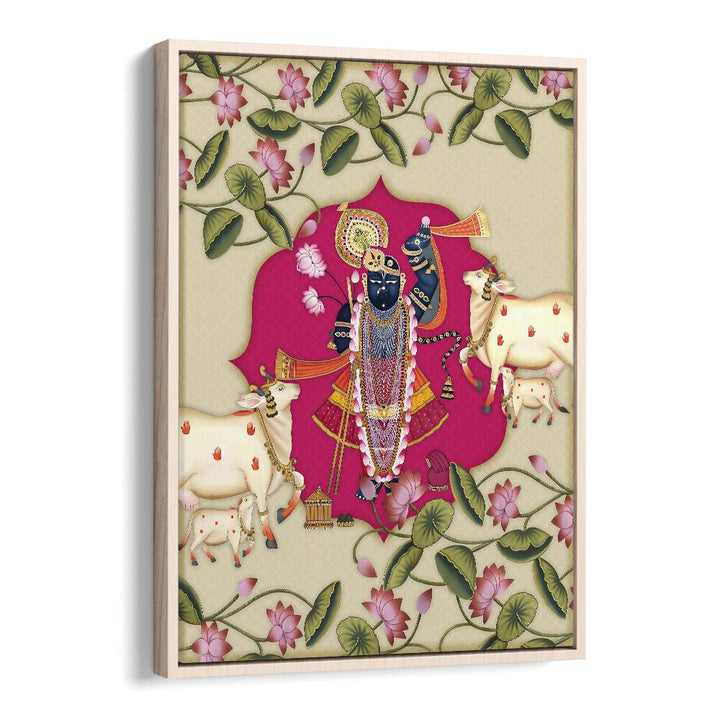 Captivating Shrinathji's Radiance, Indian Art Paintings showcase vibrant culture and heritage in stunning detail.