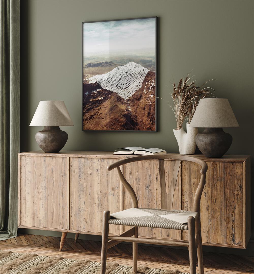 Transform your space with DOILY PEAKS, SURREAL ART PRINTS by Vertigo Artography, showcasing enchanting crochet designs.
