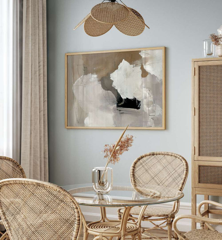 Stylish living room featuring DOLOMITE, ABSTRACT PAINTINGS that enhance decor with captivating colors and forms.