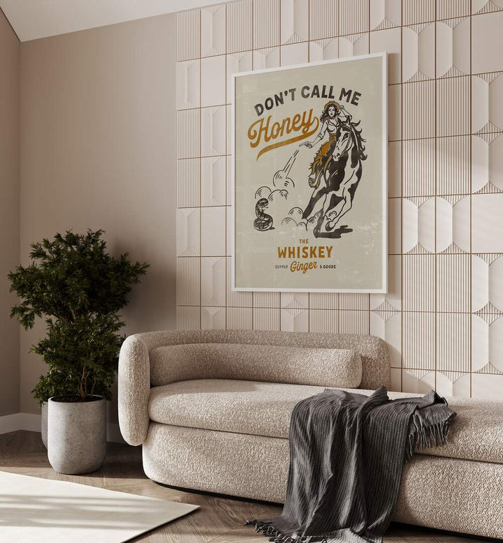 Bold Western art featuring a cowgirl, embodying strength and spirit—HONEY II, COWBOY from modern Americana paintings.