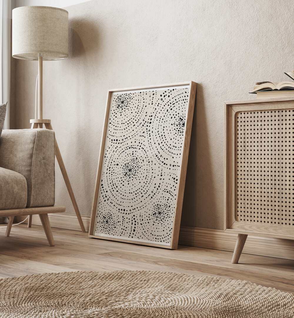 Dotted Dreams boho wall art painting Artwork Near a Wall