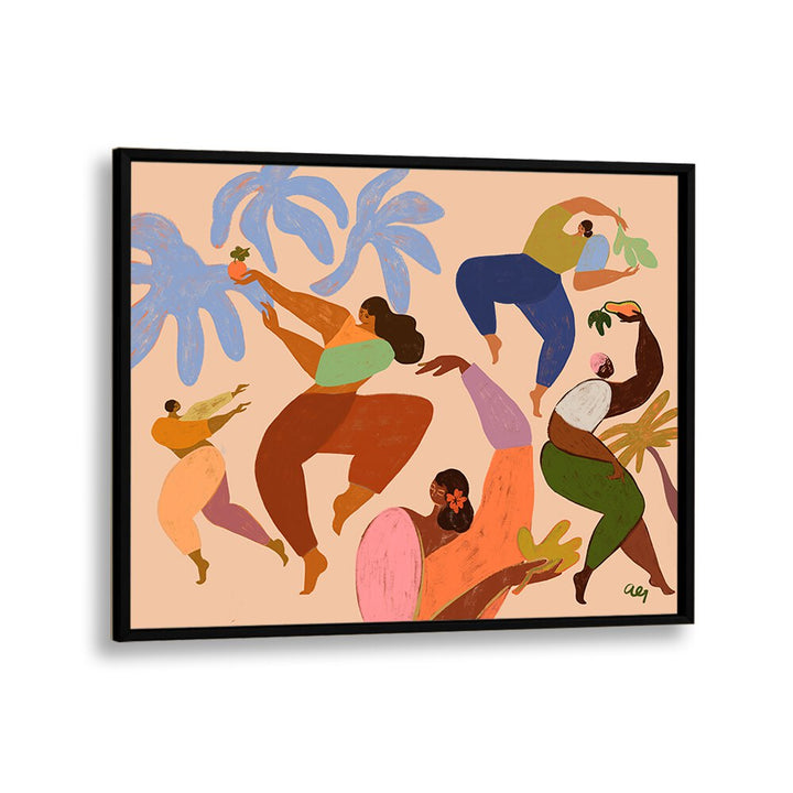 Dance Dance By Arty Guava Wall Art Prints in Black Floater Frame