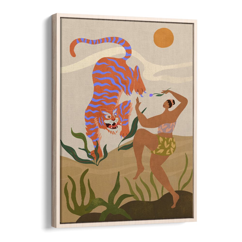 Vibrant "Dance With Me" animal painting by Arty Guava, perfect for transforming your living space.