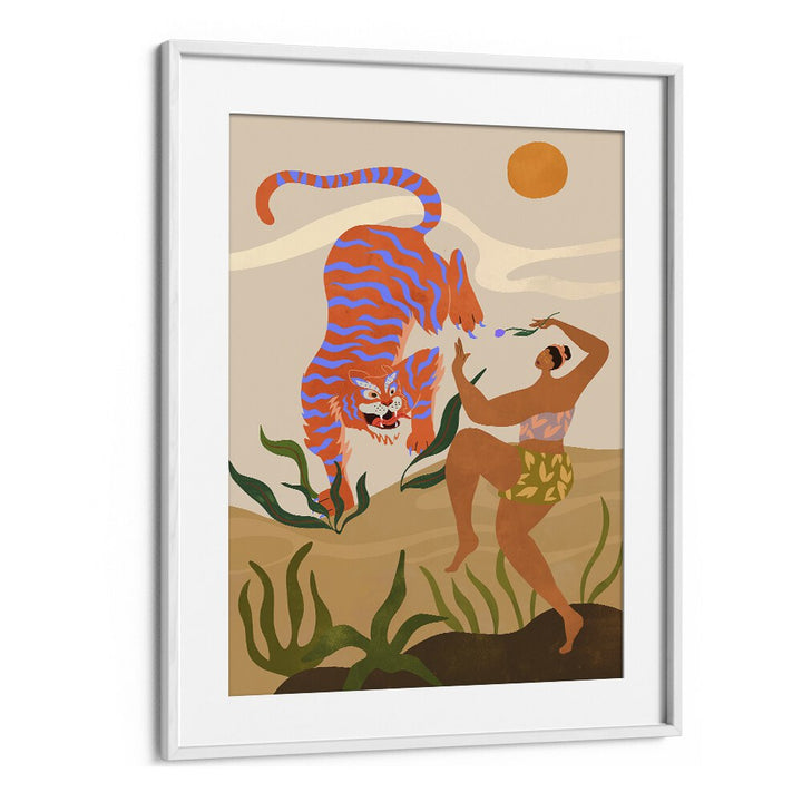 Vibrant "Dance With Me" animal painting by Arty Guava, perfect for transforming your living space.