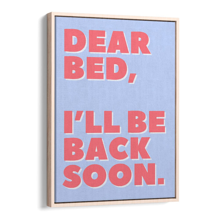 Stylish DEAR BED, QUOTES poster by Athene Fritsch, perfect for uplifting your home decor and inspiring your space.