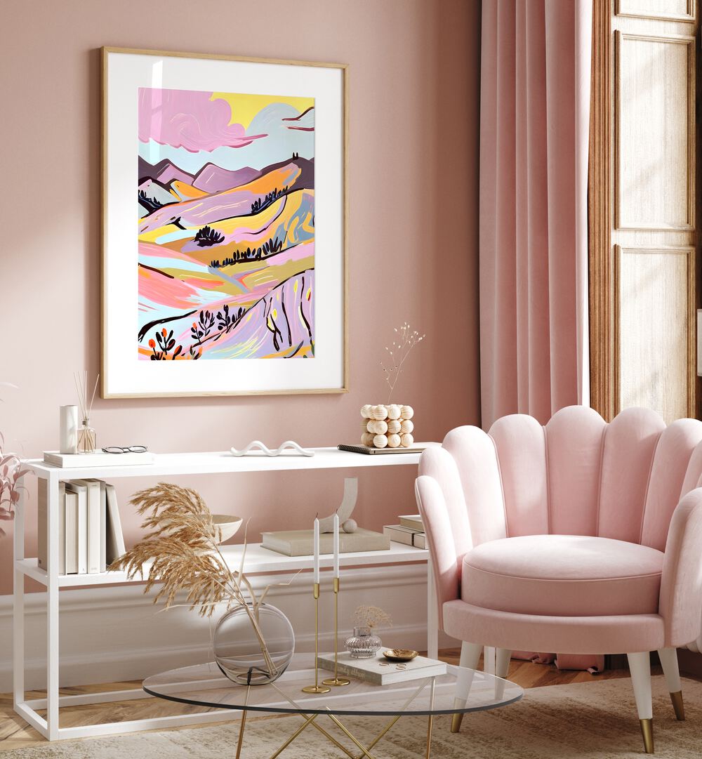 Transform your space with DELICIOUS, LANDSCAPE PAINTINGS featuring Uma Gokhale's vibrant nature-inspired art.