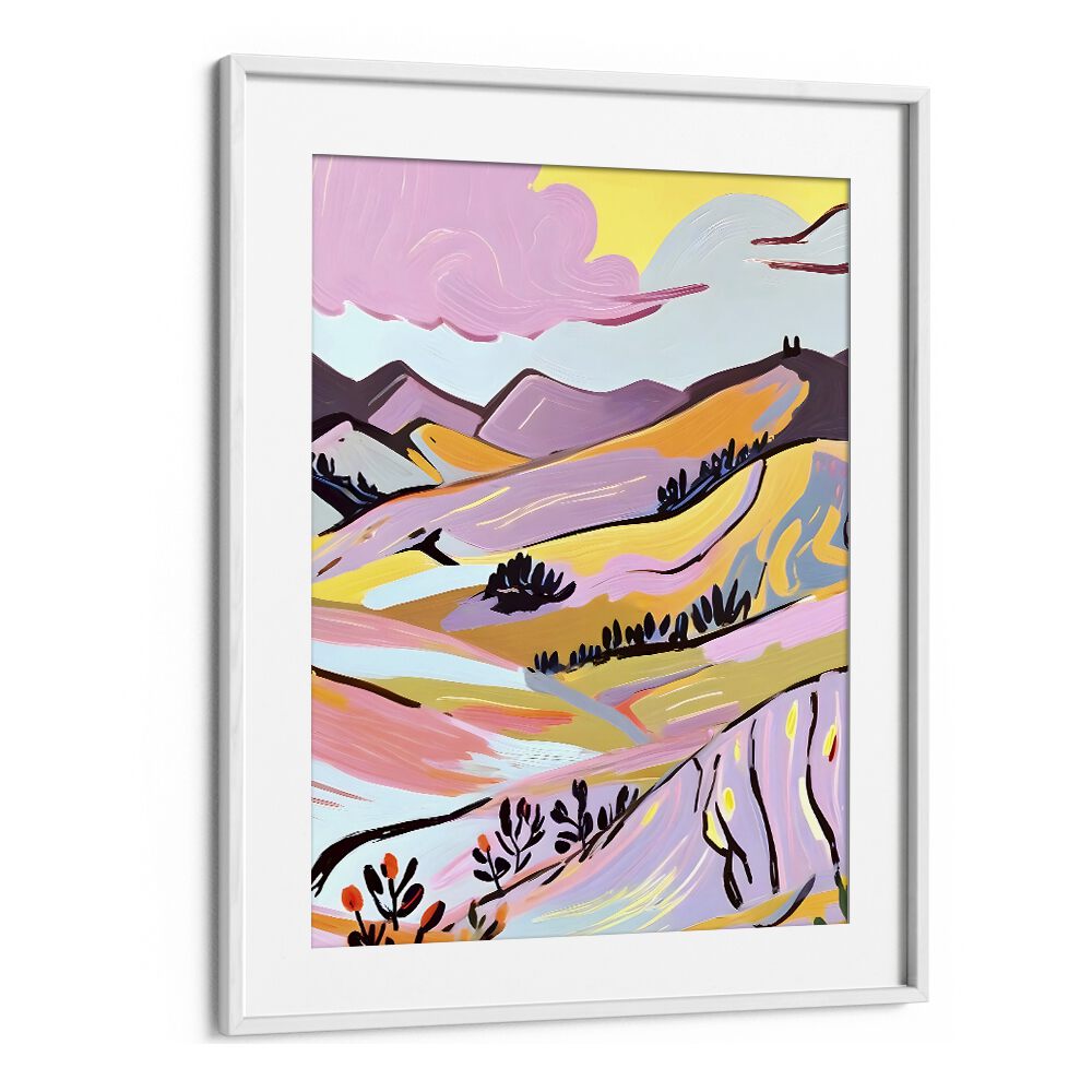 Vibrant "Delicious Landscape Paintings" by Uma Gokhale bring nature's beauty to your space with stunning art prints.