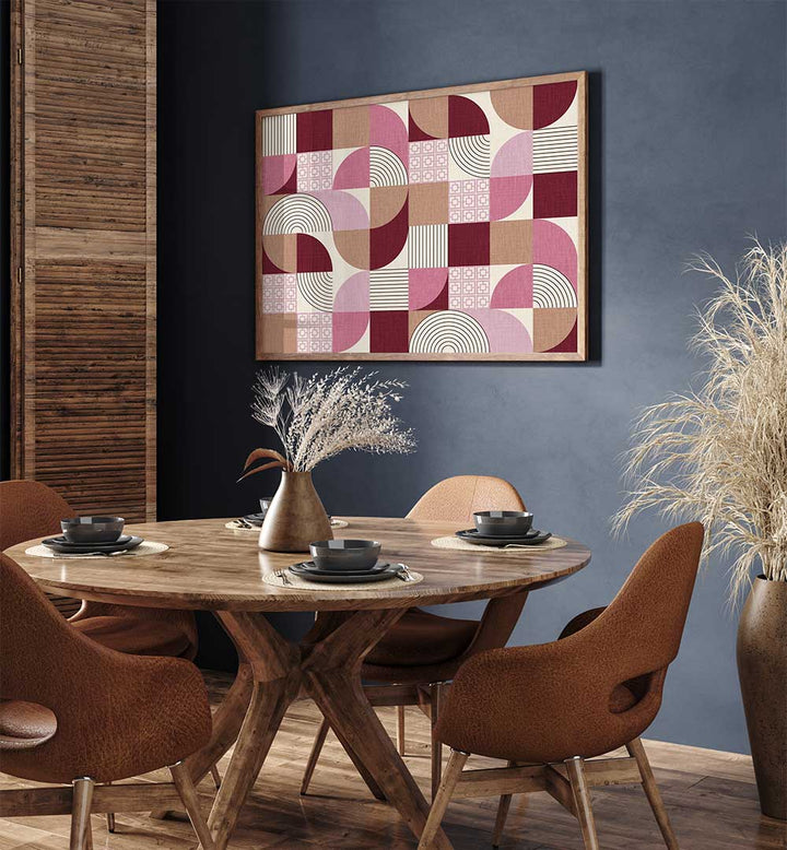 DESERT SHAPES MAUVE , GEOMETRIC ART PRINTS