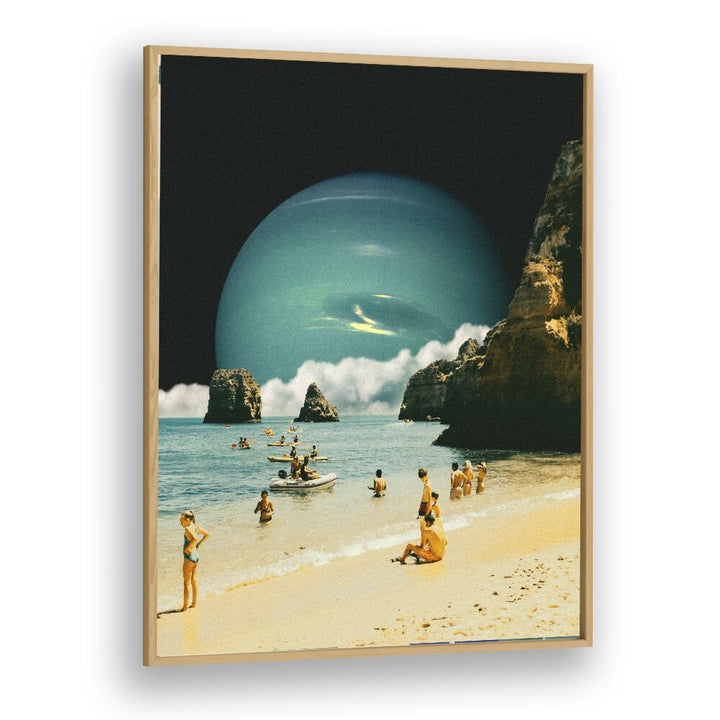 Surreal art print "DETERMINATION" by Taudalpoi, framed in oak, brings unique elegance to any space.