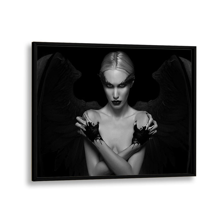 Captivating "Devil Inside Her" photography prints by David Drake showcase fine art and fashion in striking black and white.