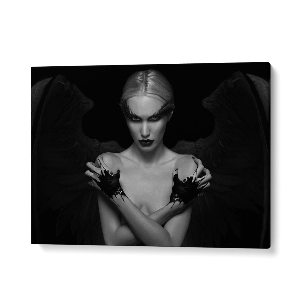 Striking "Devil Inside Her" photography prints by David Drake showcase captivating fine art and fashion.