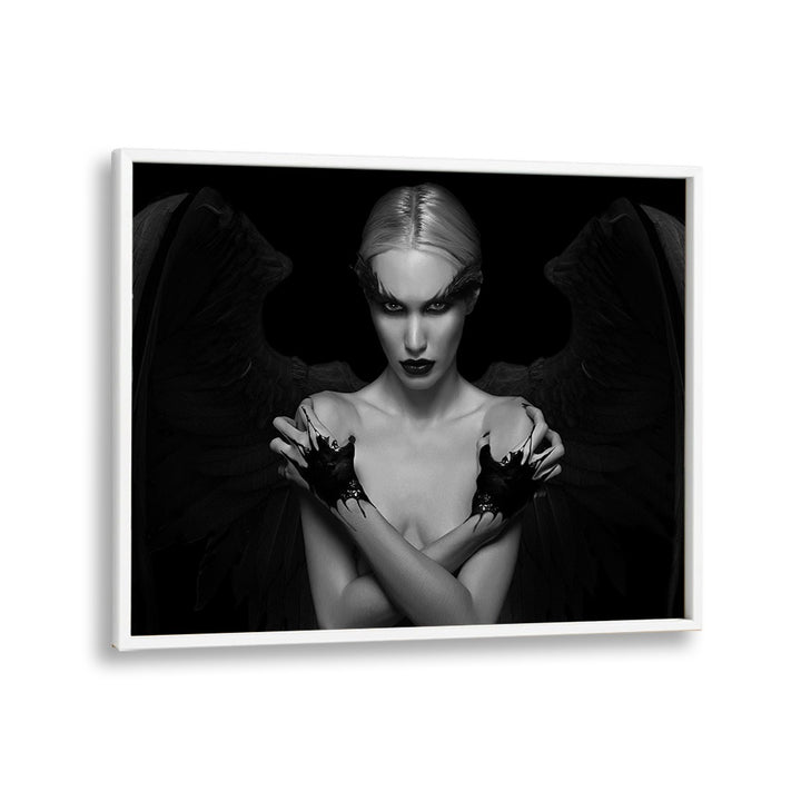 Striking "Devil Inside Her" photography print by David Drake, showcasing a dramatic fusion of fine art and fashion.