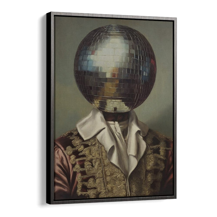 Stylish DISCO HEAD KING, ALTERED ART PRINTS framed by The Art Concept, blending nostalgia and vibrant creativity.