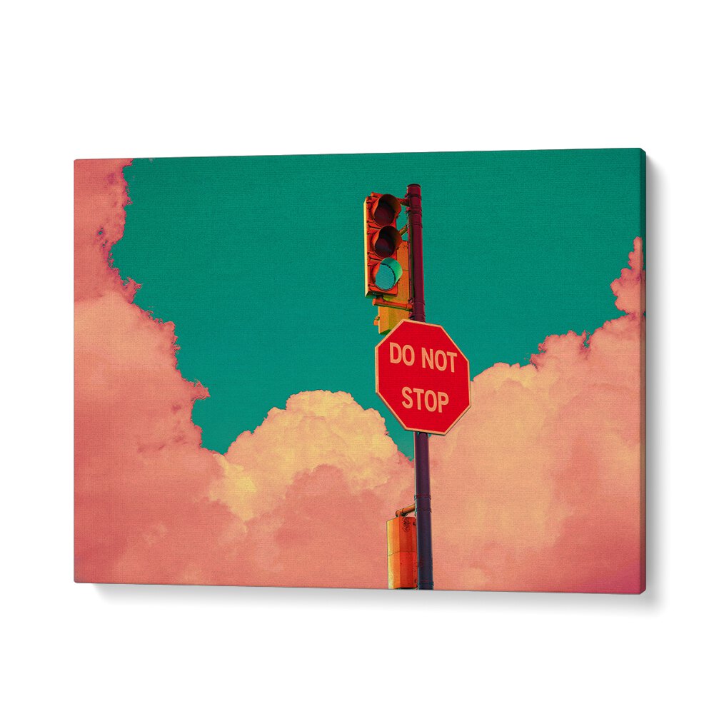 Vibrant DO NOT STOP, SURREAL ART PRINTS by Cosmo Zach transform your space with modern artistic brilliance.